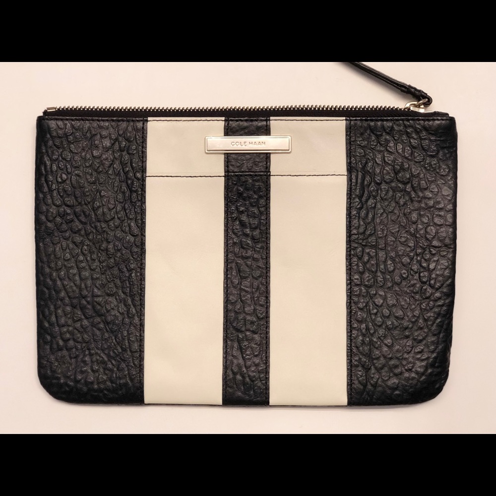 COLE HAAN LEATHER CLUTCH